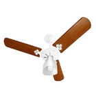 Ventilador de Teto Venti-Delta New Delta Light com Luste e 3