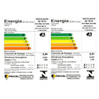 Ventilador De Teto Venti-delta New Light Led 3 Pás Marrom/cob