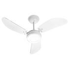 Ventilador De Teto Venti-delta New Light Led Com 3 Pás Branco