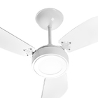 Ventilador De Teto Venti-delta New Light Led Com 3 Pás Branco
