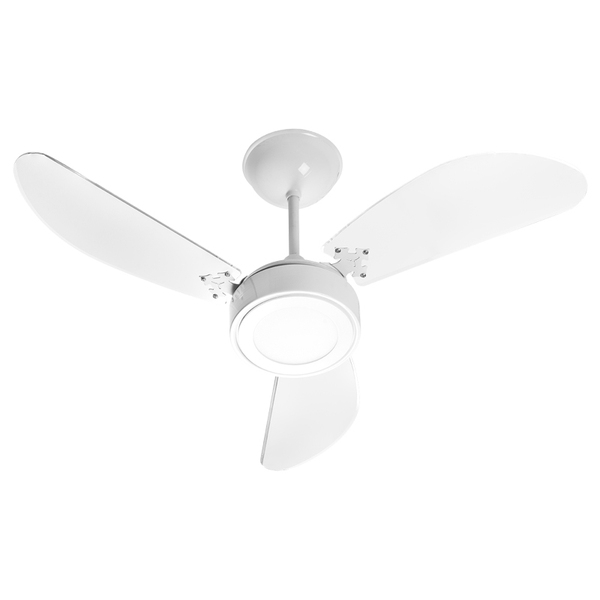 Ventilador De Teto Venti-delta New Light Led Com 3 Pás Branco
