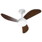 Ventilador De Teto Venti-delta New Light Led Com 3 Pás Tabaco