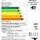 Ventilador De Teto Venti-delta New Light Led Com 3 Pás Tabaco