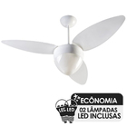 Ventilador De Teto Ventisol Aires Com 02 Lâmpadas Led Inclusa