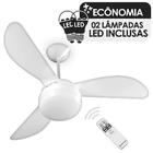 Ventilador De Teto Ventisol Fenix Branco Com Controle Remoto,
