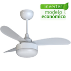Ventilador De Teto Ventisol Fênix Branco Inverter Controle Re