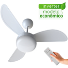 Ventilador De Teto Ventisol Fênix Branco Inverter Controle Re