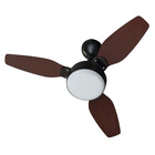 Ventilador De Teto Ventisol Legacy 3 Pás Preto-tabaco Bivolt