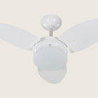 Ventilador De Teto Ventura Branco Pás Branco 127v