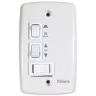 Ventilador De Teto Vidro Fechado Dunamis Pá Palmae Volare Cob