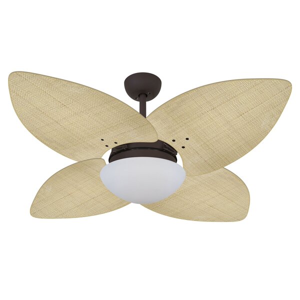 Ventilador De Teto Vidro Fechado Dunamis Pá Palmae Volare Mar