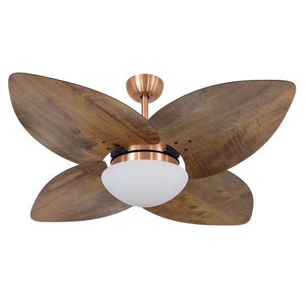 Ventilador De Teto Vidro Fechado Dunamis Pá Rádica Volare Cob