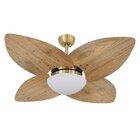 Ventilador De Teto Vidro Fechado Dunamis Pá Rádica Volare Dou