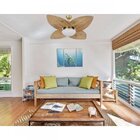 Ventilador De Teto Vidro Fechado Dunamis Pá Rádica Volare Dou