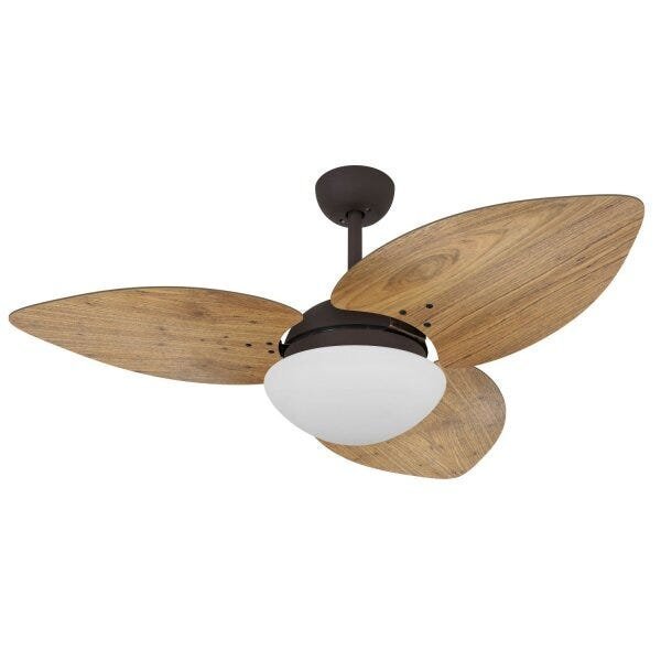 Ventilador De Teto Vidro Fechado Dunamis Pá S3 Rádica Volare