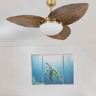 Ventilador De Teto Vidro Fechado Dunamis Pá S3 Rádica Volare