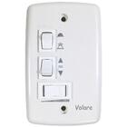 Ventilador De Teto Vidro Fechado Dunamis Pá S3 Volare Cobre/b