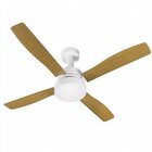 Ventilador De Teto Vintage Led 3000k 127v Venti-delta Branco/