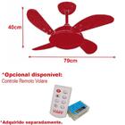 Ventilador De Teto Volare Branco Fosco Mini Fly 4 Pás 220v