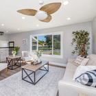 Ventilador De Teto Volare Branco Vidro Dunamis Freijó 110v