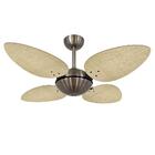 Ventilador De Teto Volare Bronze Office Pétalo 4 Pás 127v