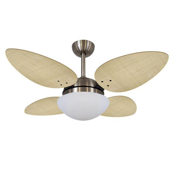 Ventilador De Teto Volare Bronze Vd42 Pétalo 4 Pás 220v