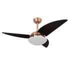 Ventilador De Teto Volare Cobre Class 3 Pás Tabaco 220v