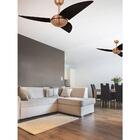 Ventilador De Teto Volare Cobre Office 3 Pás Tabaco 220v