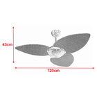 Ventilador De Teto Volare Cobre Office Dunamis S3 Rádica 3 Pá