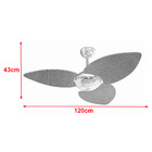 Ventilador De Teto Volare Cobre Office Dunamis S3 Rádica 3 Pá