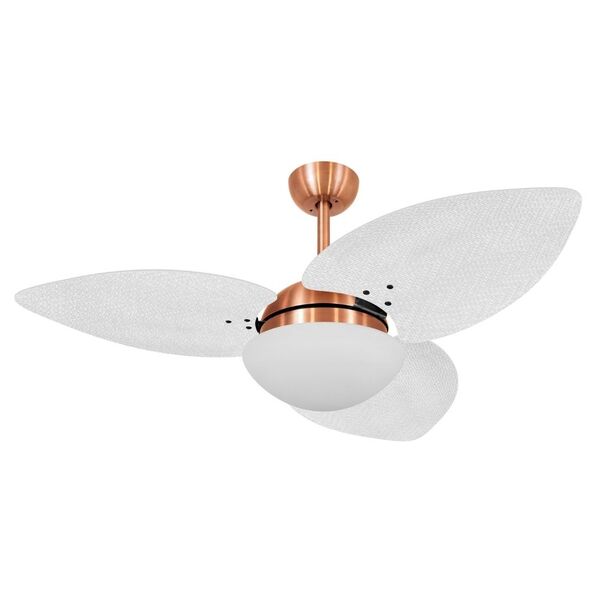 Ventilador De Teto Volare Cobre Vd42 Dunamis S3 Palmae 3 Pás