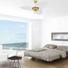 Ventilador De Teto Volare Dourado Dunamis Office Palmae 220v