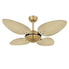 Ventilador De Teto Volare Dourado Office Pétalo 4 Pás 220v