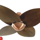 Ventilador De Teto Volare Dunamis Office Cobre Imbuia 110v