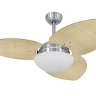 Ventilador De Teto Volare Dunamis Vidro Palmae Natural 220v