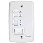 Ventilador De Teto Volare Escovado Vidro Dunamis Freijó 220v