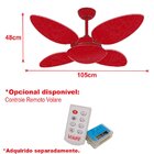 Ventilador de Teto Volare Gold VR42 Pétalo/4 Tabaco - 220v