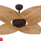 Ventilador De Teto Volare Marrom Office Dunamis Freijó 110v