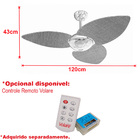 Ventilador De Teto Volare Marrom Office Dunamis Freijó 110v