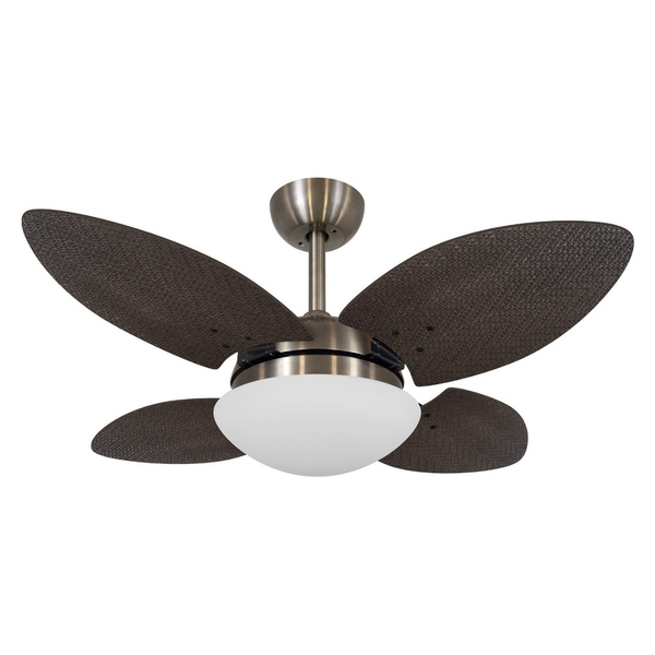 Ventilador De Teto Volare Mini Petalo Palmae Tabaco 220v