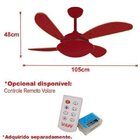 Ventilador de Teto Volare Nero Fly VR42 - 220v