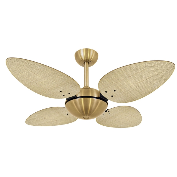 Ventilador De Teto Volare Office Petalo Palmae Natura 220v