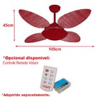 Ventilador de Teto Volare Premium Gold Pétalo Palmae - 220v