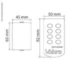 Ventilador de Teto Volare Premium VR42 Pétalo/4 Branco c/ Con