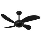 Ventilador De Teto Volare Preto Fly Office Preto 127v