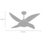 Ventilador De Teto Volare Quad Branco 220v