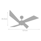 Ventilador De Teto Volare Tecno Ii Office Branco 127v