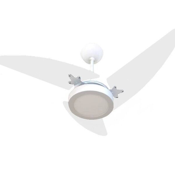 Ventilador De Teto Wind Light Branco Led 18w Roma Ponente 3 P