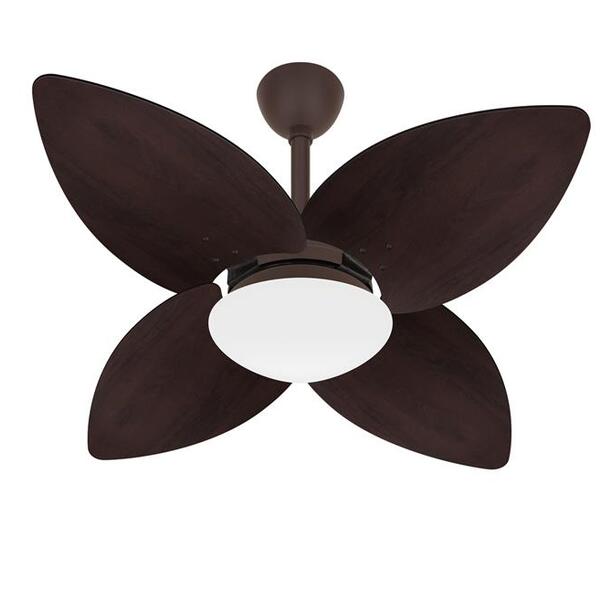 Ventilador De Teto Winds Marrom Econômico 4 Pás Ventax 110v