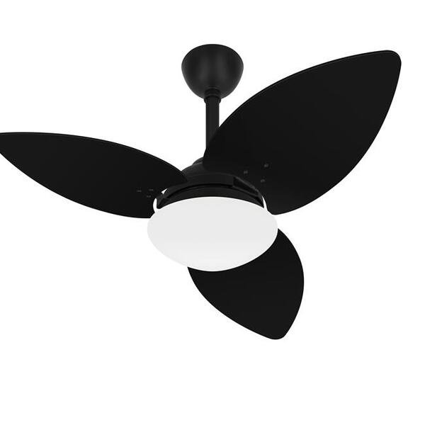 Ventilador De Teto Winds Preto Silencioso 3 Pás Ventax 220v